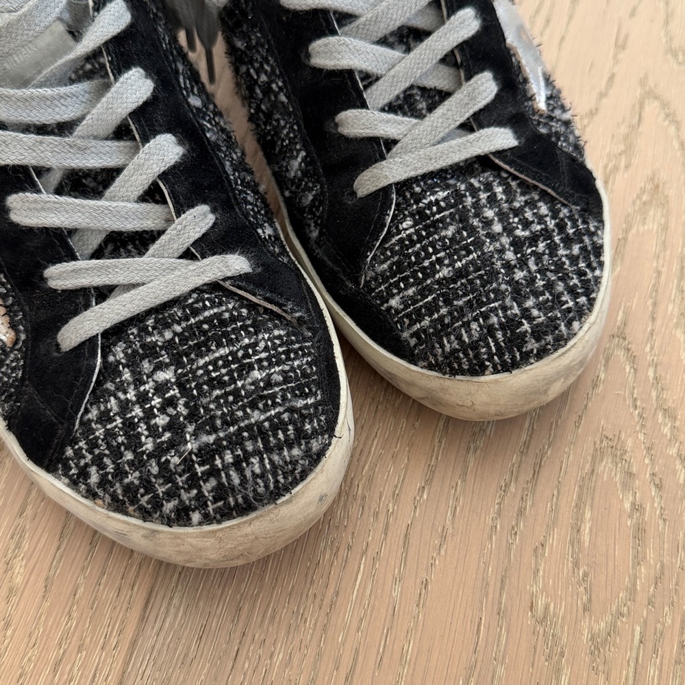 Golden Goose Superstar Low Top Tweed Sneakers 38 - Picture 5 of 10